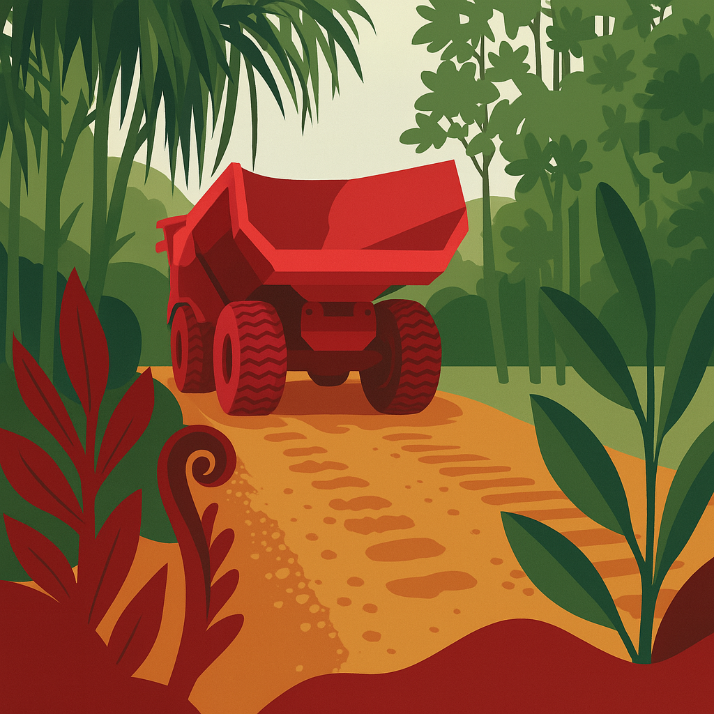 Illustration ENVIE d’un chantier intégré à la végétation calédonienne